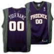Suns Reebok Men's NBA Personalized Replica Road Jersey